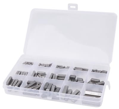 Angoily Jeu De 140 Clés Carrées Métriques En Acier Clés À Axe Parallèle 3 À 6 Mm Faciles À Utiliser Pour Les Étagères Dappareils Électroménagers