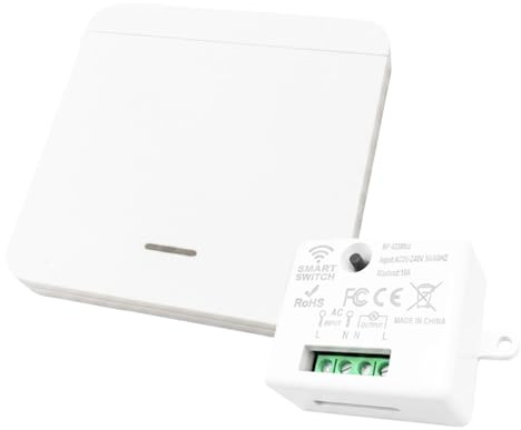 Snugloo Interruptor de Luz Inalámbrico 240V 433MHz para Lámpara 1500W