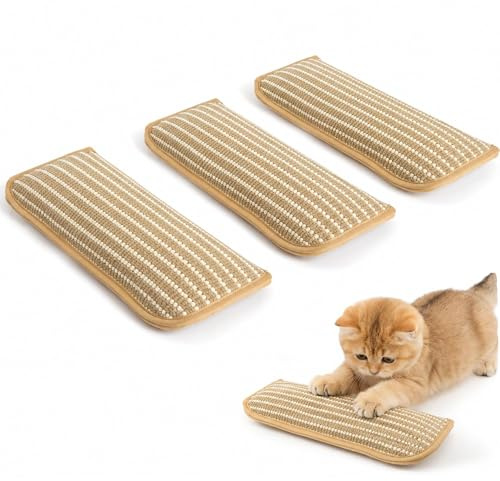 GUHIRALONA Lot de 3 coussins doux pour chat - Coussin confortable à la valériane pour chats d'intérieur - Pour jouer et se détendre