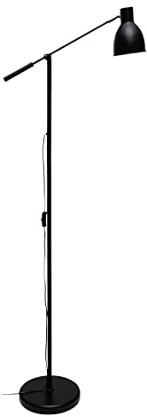 MAUL Standleuchte MAULfinja | Moderne Büroleuchte ohne Leuchtmittel | Arbeitsplatzleuchte fürs Büro und Arbeitszimmer in edlem Design | Formschöne Stehleuchte | Schwarz