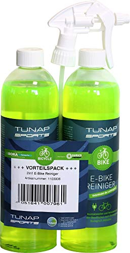 Tunap_SPORTS Bundle 2in1 E-Bike Reiniger Fahrradreiniger 2 x 1L Sprühflasche