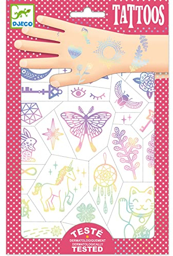 Djeco - Tattoo Lucky Charms - 50 Tattoos ca. 21 x 14 cm