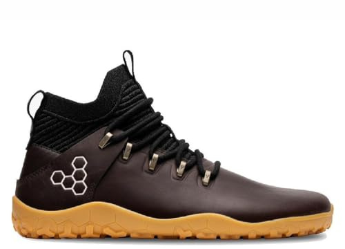 VIVOBAREFOOT Magna Leather FG Chaussures de randonnée en cuir et laine pour homme avec semelle pieds nus, Vert fougère, 40 EU Large