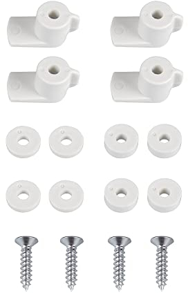 Windhager Juego de Hojas de mosquitera para Ventanas, Accesorios para mosquiteras, repuestos para mosquiteras, Marco Tensor de Ventana, Incl. Tornillos, fácil Montaje, 4 Piezas, Blanco