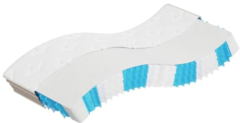 vidaXL Matratze Taschenfederkern, Taschenfederkernmatratze Atmungsaktiv Hautfreundlich, Bettmatratze Härtegrad Mittelfest, Stoffmatratze Federkernmatratze, 70x200cm