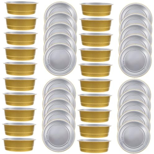 PRETYZOOM 40pezzi Pani Alluminio Per Barbecue e Cottura Per Picnic Feste e Campeggio Contenitori Usa e Getta Per Cucina e Grigliate