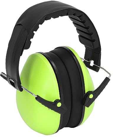 Yanmis Auriculares con Cancelación de Ruido para Niños, 21 DB NRR, Protectores Auditivos de Reducción de Ruido Ajustables Mejorados para Conciertos de Eventos Deportivos, Verdes