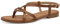 s.Oliver Damen Sandalen flach aus Leder Leicht, Braun (Cognac), 41 EU