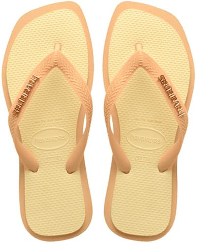 Havaianas HAV.Top Square Fusion Damen-Sandalen, Goldfarben, 39/40 EU