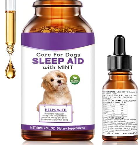 Yozexin Melatonin for Dogs & Cats, Dog Melatonin, Promotes Relaxation, Sleep & Calm Behaviour for Dog, Dog Anxiety Relief Calming for Noise, Fireworks, Separation Anxiety & Travel Stress