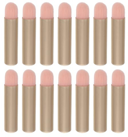 HOMSFOU Set de 12 Pinceles de Maquillaje Mini para Viaje Artificiales, Aplicación Precisa y Portátil Adecuado para Maquillaje Diario y Sensible