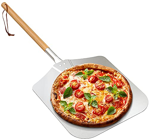 onlyfire Pala de Pizza, los 30,5 cm x 35,6 cm para la Pizza Hecha a Mano de la hornada, 91,4 cm guardapolvo, para cualquie Horno al Aire Libre o de Interior de la Parrilla