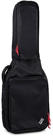 GEWA pure Borsa per Chitarra Serie 120 per Chitarra Classica 4/4 nera, imbottitura in schiuma da 20mm con grande tasca per spartiti