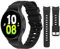 Tasikar Armbänder Kompatibel mit Samsung Galaxy Watch 7/6/5/4 Armband 40mm 44mm/6 Classic 43mm 47mm/5 Pro/4 Classic Weich Silikon Uhrenarmband für Herren Damen, Schwarz