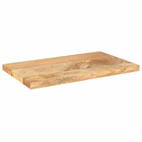 vidaXL Tischplatte, Holzplatte für Esstisch Couchtisch, Massivholzplatte Rustikales Design, Ersatztischplatte, 40x30x2,5cm Rechteckig Massivholz Mango