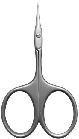 Tijeras para cutículas, puntas curvas finas, kit de aseo preciso para cejas, pestañas, uñas, piel seca