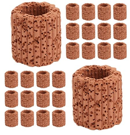 VERDANVERSE 30 Piezas Anillos para Plantas Acuáticas de No Tóxica Fijos para Plantas de Acuario Accesorios para Decoración y Peceras Oscuro