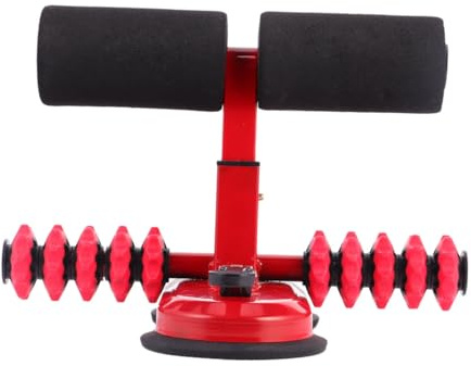OHPHCALL Household Fitness Equipment Abdominal Curl Assist with Large Suction Cup Double Bar Sit-up Aid for Home Exercise and Crunches Training
