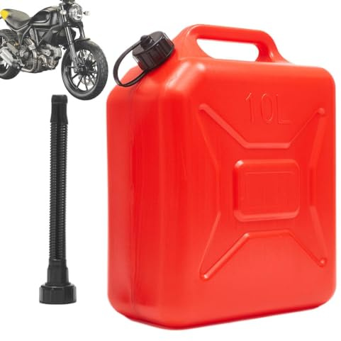 Värmaroljebehållare | Bensinförvaringstank | Förstärkt tunnväggig design | För Påfyllning av Bensin till Bil, Motorcykel, Lastbil, Båt, Gräsklippare, Traktor 5L/10L/20L