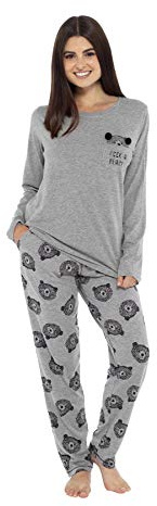Daisy Dreamer Womens Pyjamas Set Cotton Jersey Long Sleeve and Full Length Bottom Pyjama Sets Sleepwear Loungewear Pjs