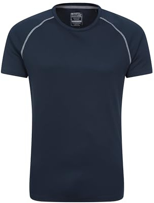 Mountain Warehouse Endurance Isocool SS Herren Multifunktions-Shirt - atmungsaktives T-Shirt zum Laufen, Joggen, Radfahren, Wandern und für Outdoor, Frühling Sommer Navy X-Large