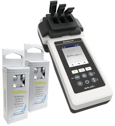 PoolLab 2.0 elektr. Pooltester + gratis Nachfüllpack