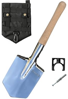 ZAHARIIA Universal Kleine Schaufel - Edelstahl Schaufel - Camping Schaufel - Unverzichtbar für Camping, Wandern, Angeln und Gartenarbeit
