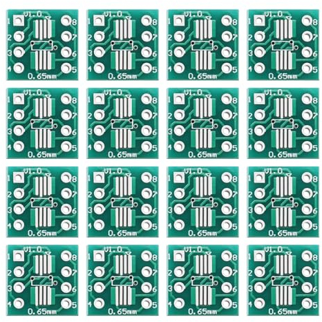 VGOL 100 Stück SOP8 auf DIP-Adapter SOP8 PCB-Adapter Konverter PCB-Umwandlungsplatine PCB-Prototypplatine SMD-Konverter Lötstiftplatine Doppelseitige Leiterplatte