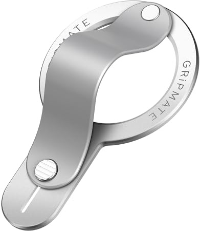 GripMate for MagSafe Phone Grip for iPhone - Magnetic Phone Ring Holder Detachable for iPhone 17 - Comfortable Finger Phone Loop Grip for Apple 16/15/14/13/12,Silver
