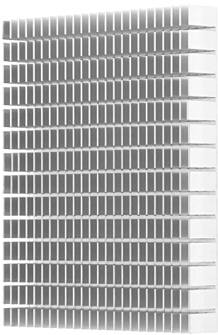 Ausla Dissipateur Thermique en Aluminium, Dissipateur Thermique de Refroidissement à Maximale 150 X 120 X 20 Mm pour Amplificateur de Processeur PCB, Radiateur de Bloc de (White)