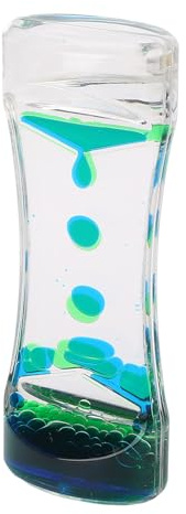 Naroote Burbujas de Movimiento Líquido, Efecto Fascinante Decorativo con Aceite de Color Creativo para la Decoración de la Oficina en el Hogar (Verde Azulado)