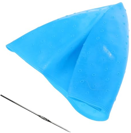 INOOMP Gorro de Silicona para Uso en Casa para Mechas Antideslizante y Cómodo Kit de 1 Set para Teñir y Resaltar el Cabello