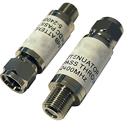 Loops -6 db F typ kontakt inline-dämpare adapter - volym/brusreducering koaxial