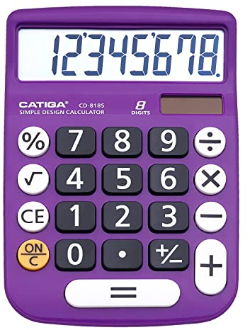 CATIGA cd-8185 büro und Home Style Calculator - 8-stellige LCD-anzeige - geeignet für Schreibtisch und unterwegs verwenden
