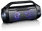Lenco SPR-070 Boombox - IPX5 Wasserdichte Bluetooth Boombox - integrierter 3000mAh Akku - 2 x 12 Watt RMS - FM Radio Empfänger – Lichteffekte - Kabeloses Musikstreaming - Schwarz