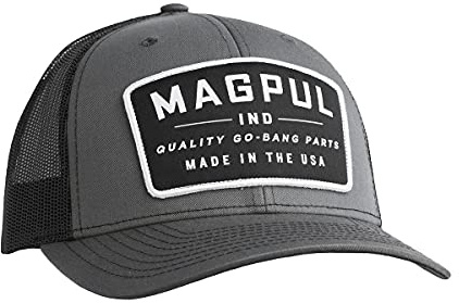 Magpul Trucker Hat Snap Back Baseball Cap, Go Bang Charcoal/Black