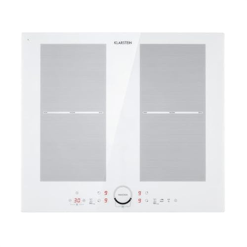 Klarstein Delicatessa 60 Induktionshäll - 4 zoner, självhållen, inbyggd häll, 60 cm, 7000 Watt, Booster, Pan Detection, Timer