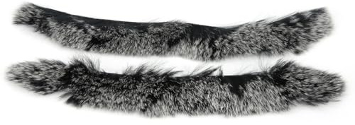 Keenso Silencieux à Cordes d'arc Traditionnel - Amortisseur de Corde en Fourrure de Lapin - Doux, et Facile à Installer - pour Arc Classique ou Long - Ambidextre