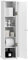 COSTWAY Badezimmerschrank Toilettenpapier Schrank weiß, Toilettenschrank mit 3 abnehmbaren Regalen, Badschrank Standschrank Seitenschrank für Wohnzimmer Badezimmer
