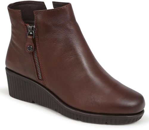 Van Dal Wedge Heel Ankle Boots - Chestnut Size 6
