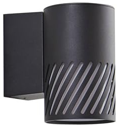 Lindby vägglampa utomhus Lurinda (stänksäker (modern) i svart metall (1 lampa, E27) – utomhusvägglampor vägglampa LED utomhu utomhus för utomhusvägg/husvägg hus