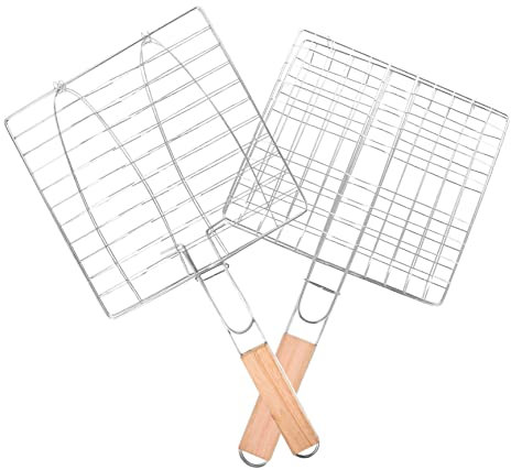 VANZACK Outils De Barbecue Clip De Barbecue Panier De Grillades pour Poisson Viande Et Légumes pour en Plein Air
