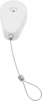 Operitacx Custodia Design Plastico in Cavo per e di Retrattile Antifurto Acciaio Elegante, Supporto Telescopico Automatico Bianco per Cavi Sicurezza