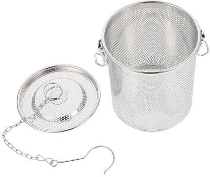 Toyvian Cesta Filtro Acero Inoxidable Colador Especias Resistente Para Cocina Multipropósito Con Gancho Práctico Para Uso Doméstico