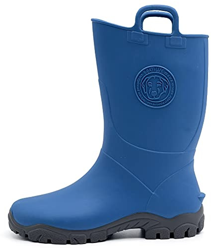 Boatilus Ducky Megol Bottes de pluie pour enfants, galoches, bottes de jardin, 100 % imperméables, en caoutchouc parfumé, antidérapant, 36 EU