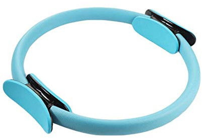 yogahjul, Dubbelgreppsträning Yoga Pilatesring for Muskelträningskit Magisk Cirkel Muskler Bod Fitness Bantningsverktyg Plasticitet(Blue)