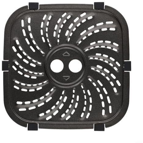 Eficiente placa de parrilla para freidora de aire para 8 cuartos para PowerXL para Vortex Pro, fácil de limpiar y reemplazar placas desgastadas (22 x 22 cm)