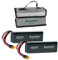 ISDT 7,4V Smart Lipo Akku 2S 50C 5000mAh BattAir Rc Auto Batterie mit XT-60 Stecker Hobby Akkus mit Lipo-Tasche für RC Flugzeug Hubschrauber Plane Boot 1:10,Per Mobiltelefon Bedienbar(2 Stück)