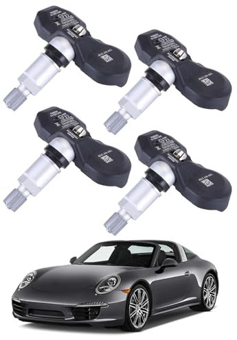 LICHENGTAI 4x Sensore di pressione dei pneumatici-tpms per Porsche 991 997 A6 A8 Q7 R8 Sensore di di monitoraggio della pressione degli pneumatici TPMS 7PP907275F RDKS Sensore