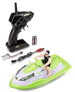 Carson 500108052 Jetski 2.4GHz 100% RTR - Ferngesteuertes Boot für Kinder und Erwachsene, inklusive Fernsteuerung, grün